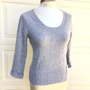 SPLENDID gray cashmere scoopneck sweater XS S (G3)